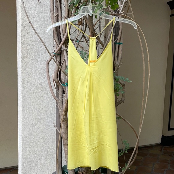 Alice + Olivia Fierra Y Racerback Yellow Dress - Picture 3 of 6